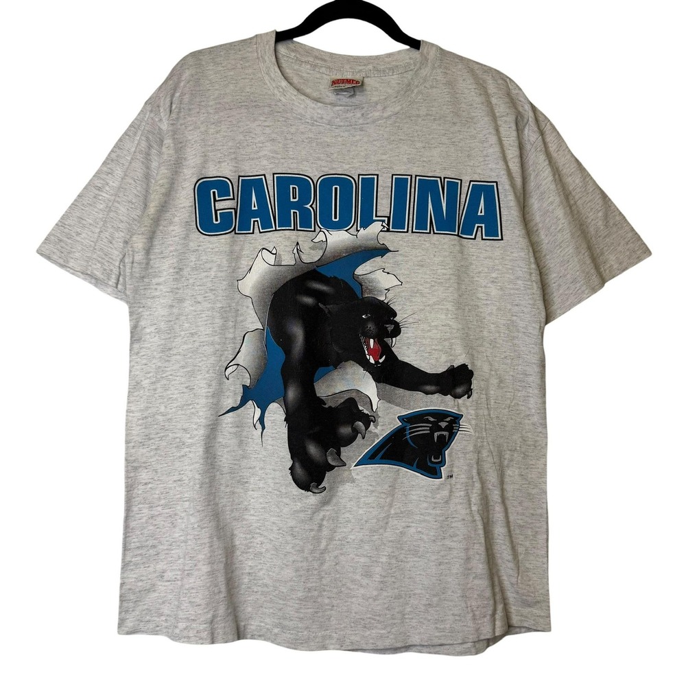 VINTAGE 90s Nutmeg Carolina Panthers NFL Breakthrough Shirt Size L NFL